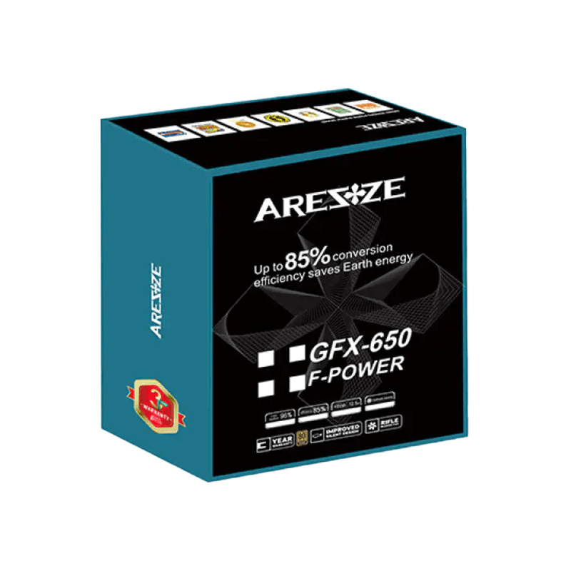 Aresze GFX-650 650W 80 Plus Bronze Power Supply