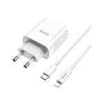Hoco Wall charger C80A Rapido PD + QC3.0 EU plug set with cable