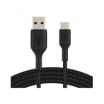 Belkin Boost Charge Braided USB-C to USB-A Cable (2M,Black)