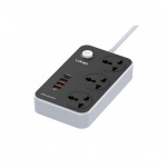 LDNIO SC3412 PD Type-C Ports + 3 USB Ports + 3 AC Sockets Power Strip