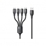 Usams US-SJ516 U73 4IN1 Aluminum Alloy Charging Data Cable