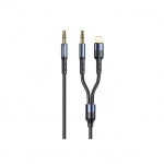 Usams US-SJ554 2 in 1 3.5mm + Lightining to 3.5mm Audio Cable 1.2m