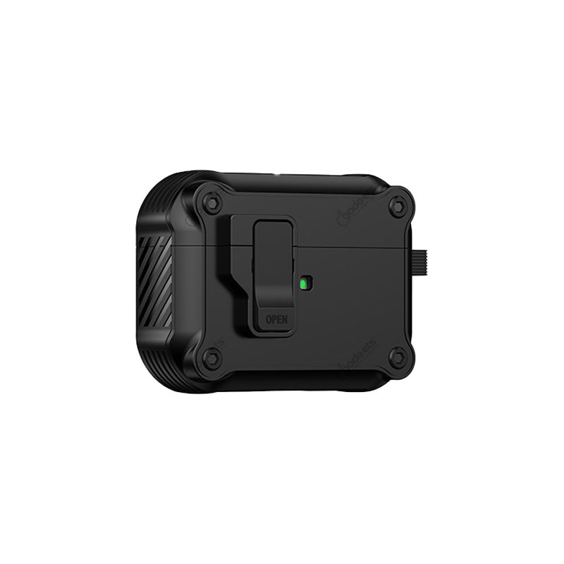 Box Cover TPU Protective Case with Secure Lock Clip for Airpods Pro 2