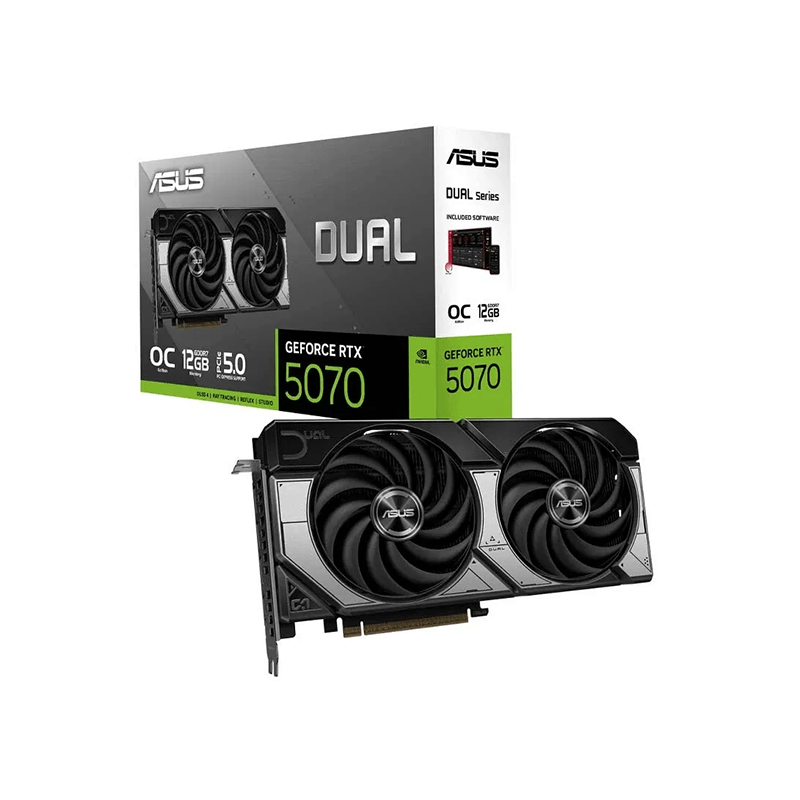 ASUS Dual GeForce RTX 5070 OC 12GB GDDR7 Graphics Card