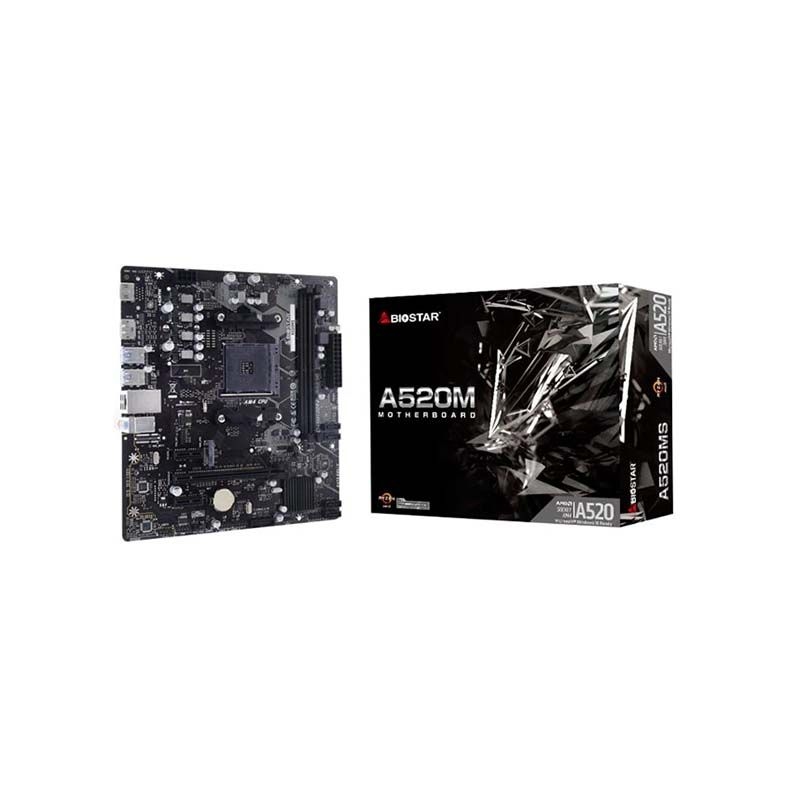 BIOSTAR A520MS DDR4 AMD AM4 mATX Motherboard