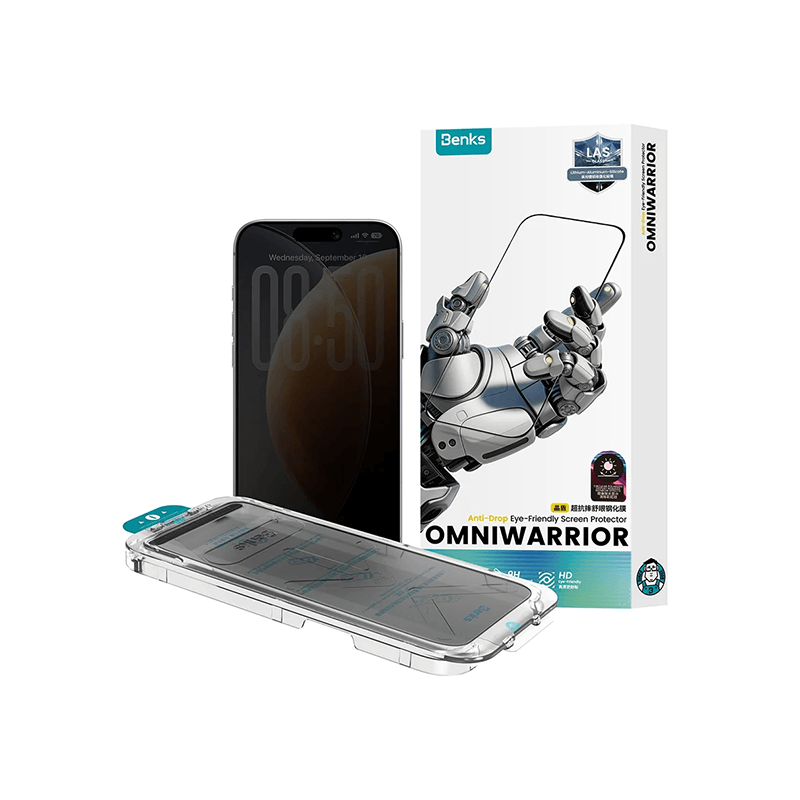 Benks OmniWarrior Anti-Drop Privacy Eye Protector Screen for iPhone 18 Series