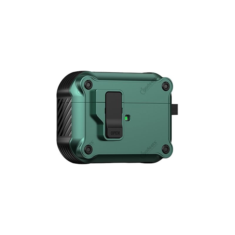 Box Cover TPU Protective Case with Secure Lock Clip for Airpods Pro 2