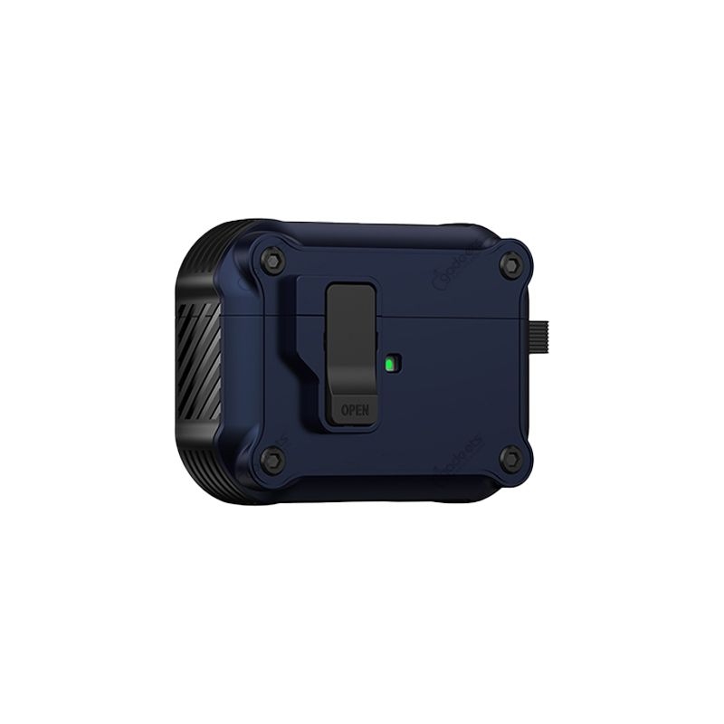 Box Cover TPU Protective Case with Secure Lock Clip for Airpods Pro 2