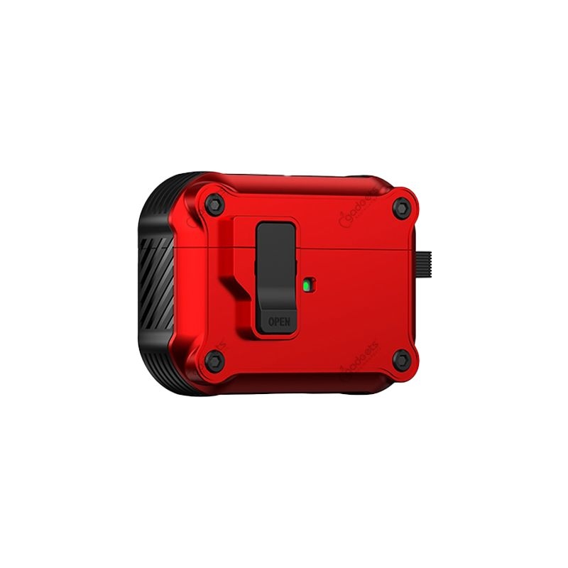 Box Cover TPU Protective Case with Secure Lock Clip for Airpods Pro 2