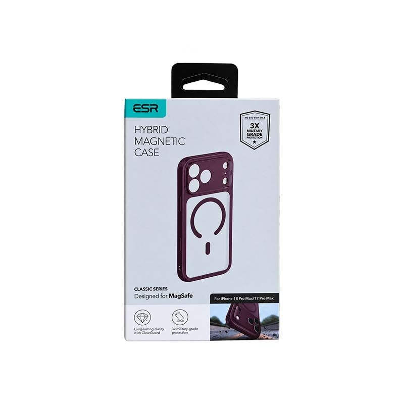 ESR Classic Hybrid Magnetic Case with Camera Control for iPhone 18 Series