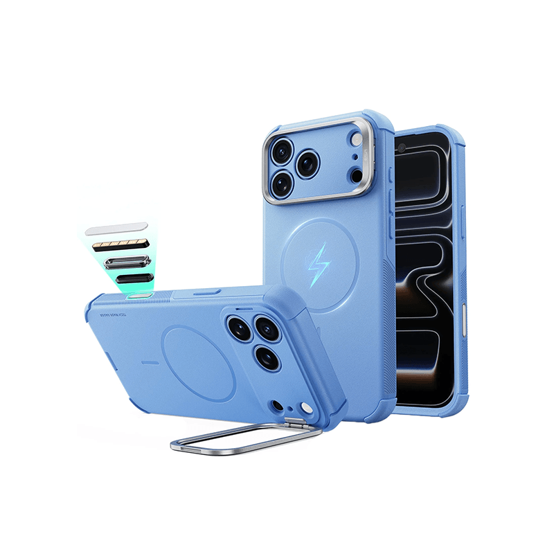 ESR Cyber Tough Case with Stash Stand for iPhone