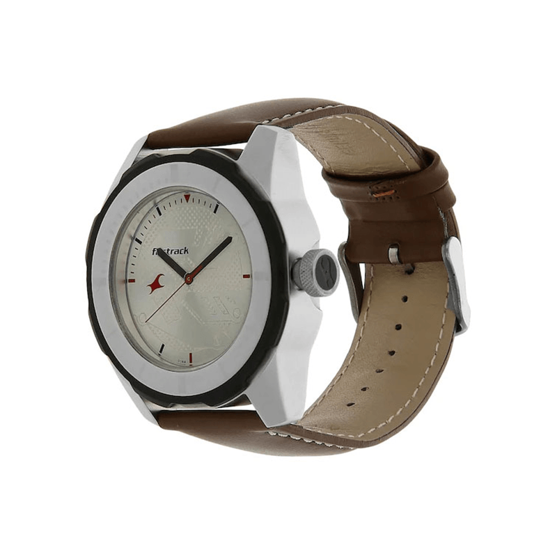 Fastrack 3099SL01 Quartz Analog Leather Strap Men's Watch