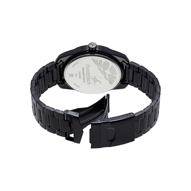 Fastrack All Nighters Quartz 3123NM01 Analog Date Metal Strap Men's Watch