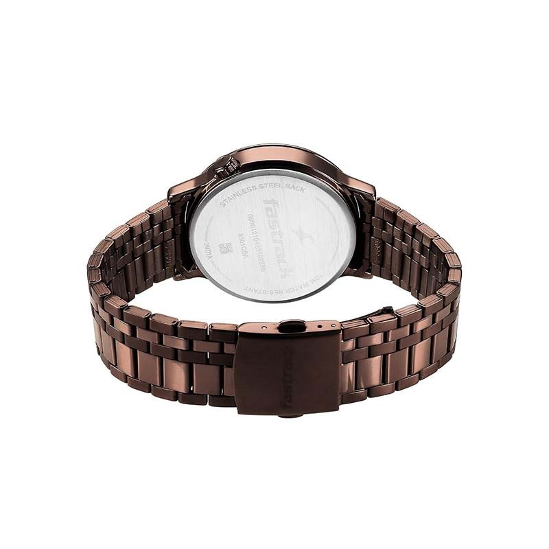 Fastrack Exuberant Quartz 3301QM01 Analog Date Stainless Steel Strap Men's Watch