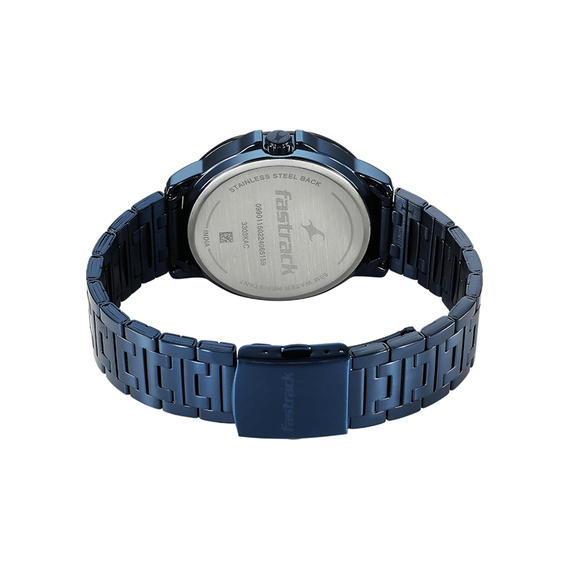Fastrack Fleek Quartz 3303KM03 Analog Date Stainless Steel Strap Men's Watch