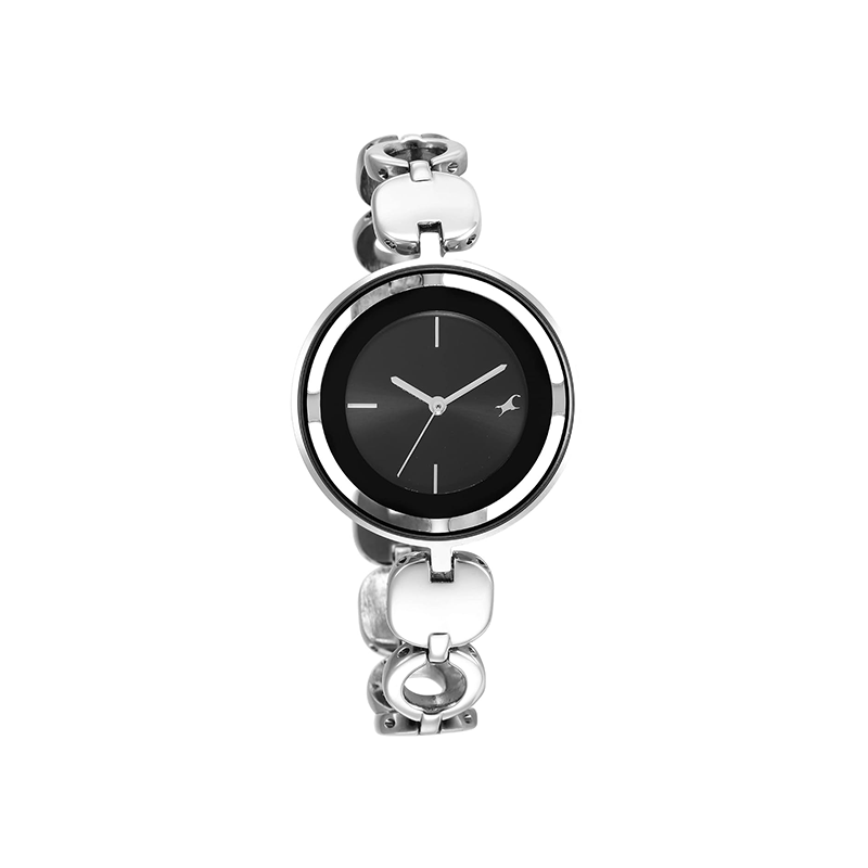 Fastrack Glitch Quartz 6237SM01 Analog Stainless Steel Strap Women's Watch