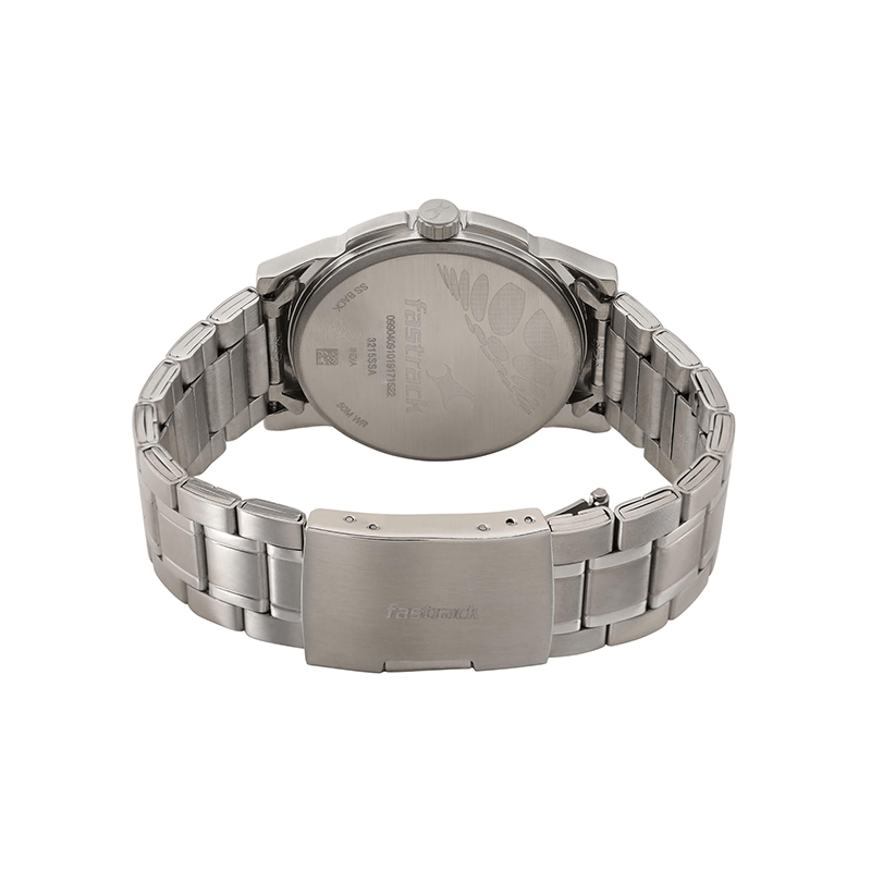 Fastrack Go Skate Quartz 3215SM01 Analog Day Date Stainless Steel Strap Men’s Watch