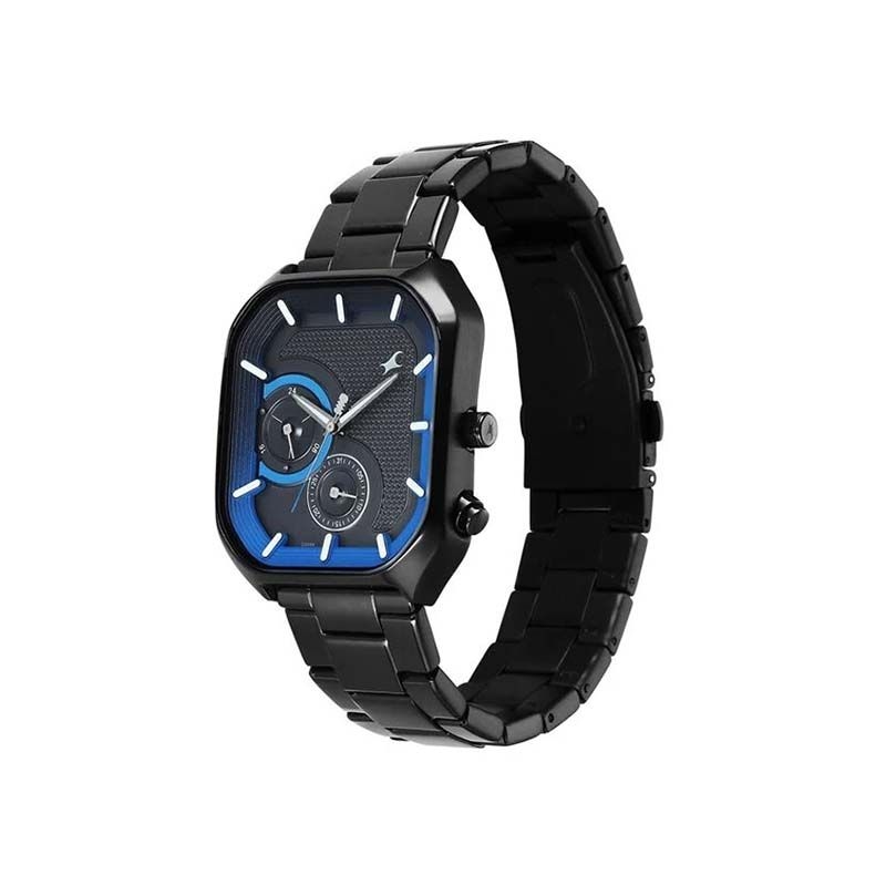 Fastrack Groove Quartz 3321NM01 Analog Date Metal Strap Men’s Watch