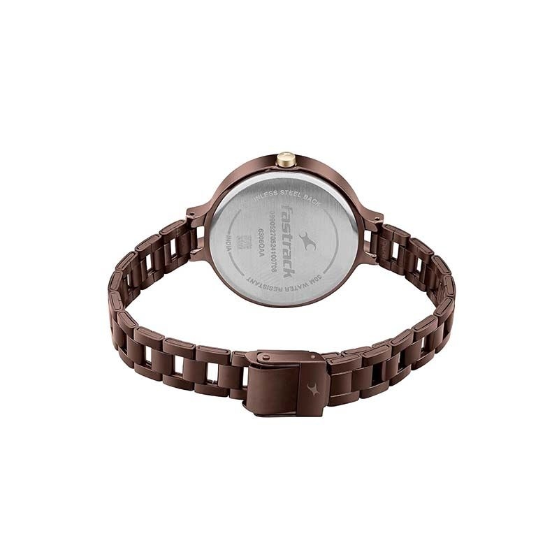 Fastrack MetaWe Quartz 6306KM02 Analog Stainless Steel Strap Women’s Watch