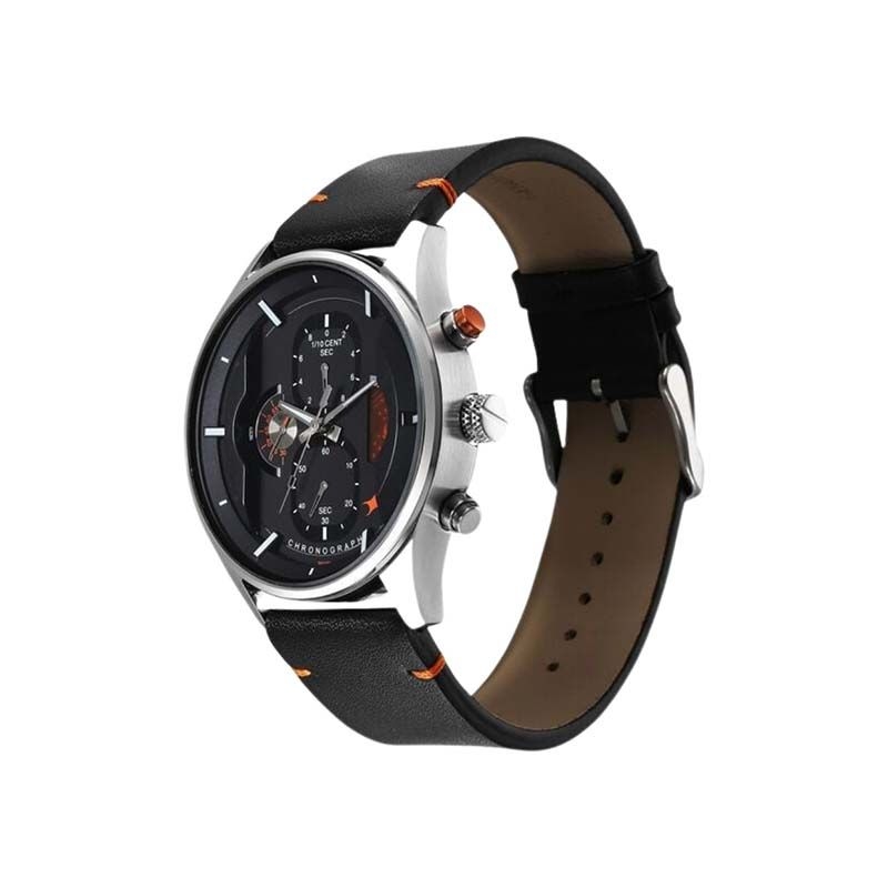 Fastrack Opulence Sun Moon Chronograph Quartz 3315KL01 Analog Date Leather Strap Men's Watch