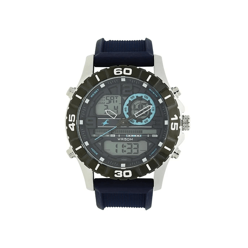 Fastrack Quartz 38035SP02 Analog Digital Silicone Strap Men's Watch