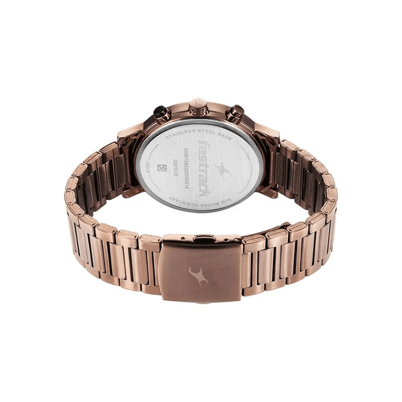 Fastrack Tick Tock 3287KM07 Quartz Analog Stainless Steel Strap Men's Watch