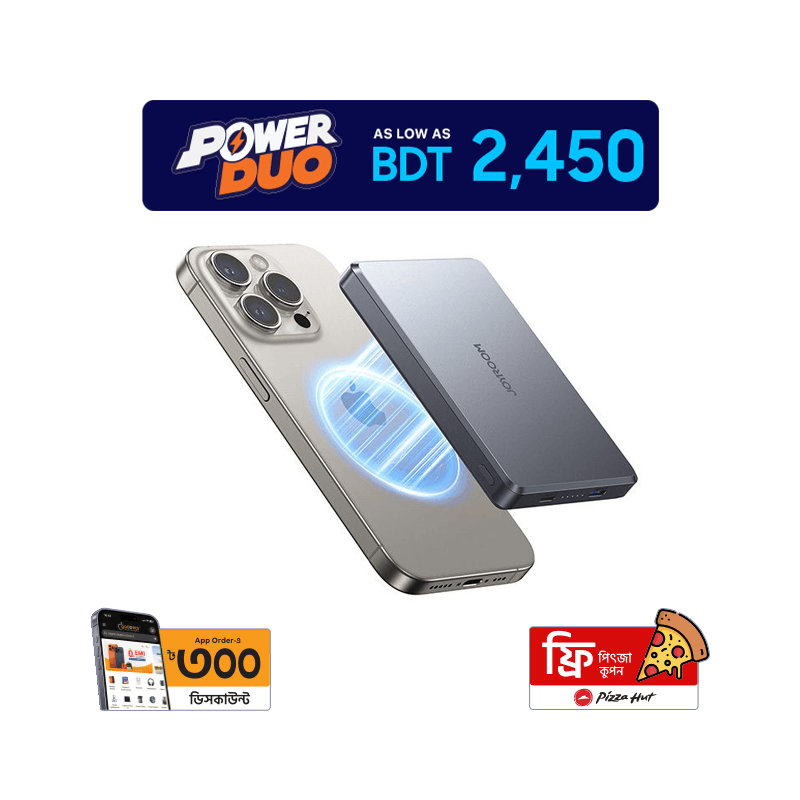 Joyroom JR-PBM08 Pro Metal Magnetic Wireless Power Bank - 10000mAh