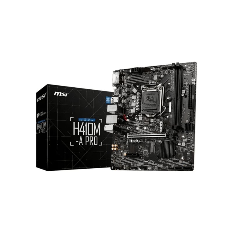 MSI H410M-A PRO Intel 10th Gen Micro-ATX Motherboard