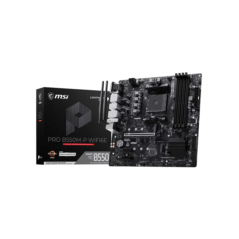 MSI PRO B550M-P WIFI6E AMD AM4 mATX Motherboard