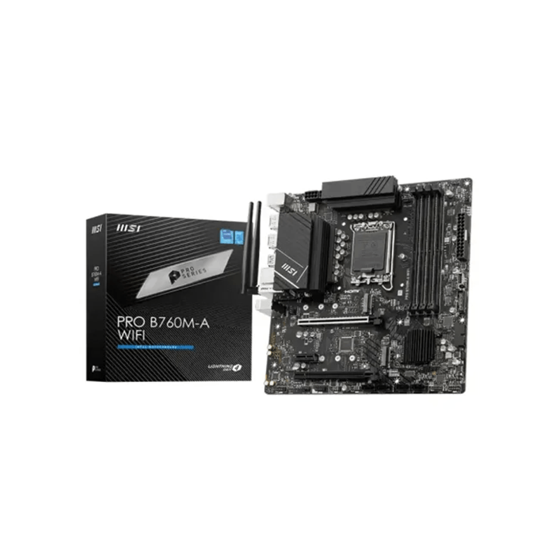 MSI PRO B760M-A WIFI DDR5 mATX Motherboard