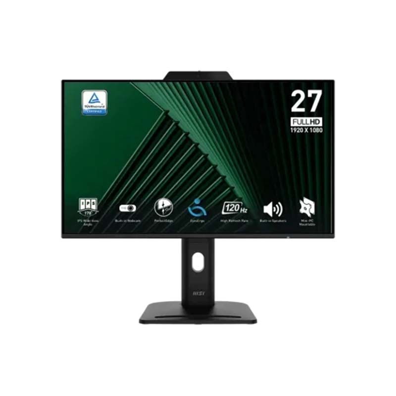 MSI PRO MP272PMG 27-inch 120Hz FHD Monitor with Built-in Webcam