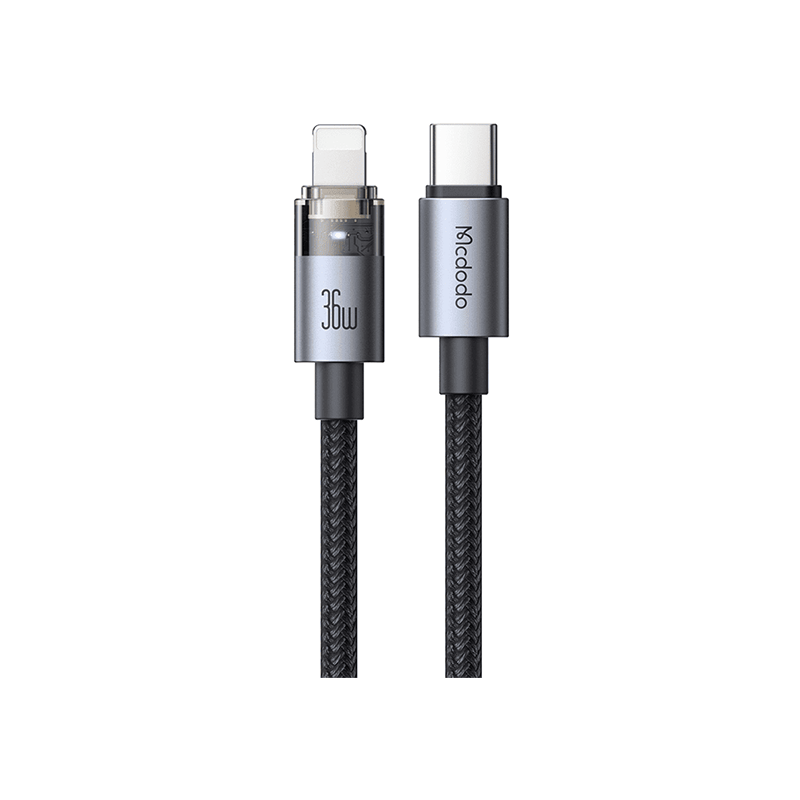 Mcdodo CA-6940 1.2M USB-C to Lightning Transparent Cable
