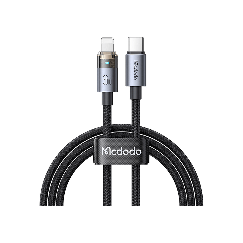 Mcdodo CA-6940 1.2M USB-C to Lightning Transparent Cable