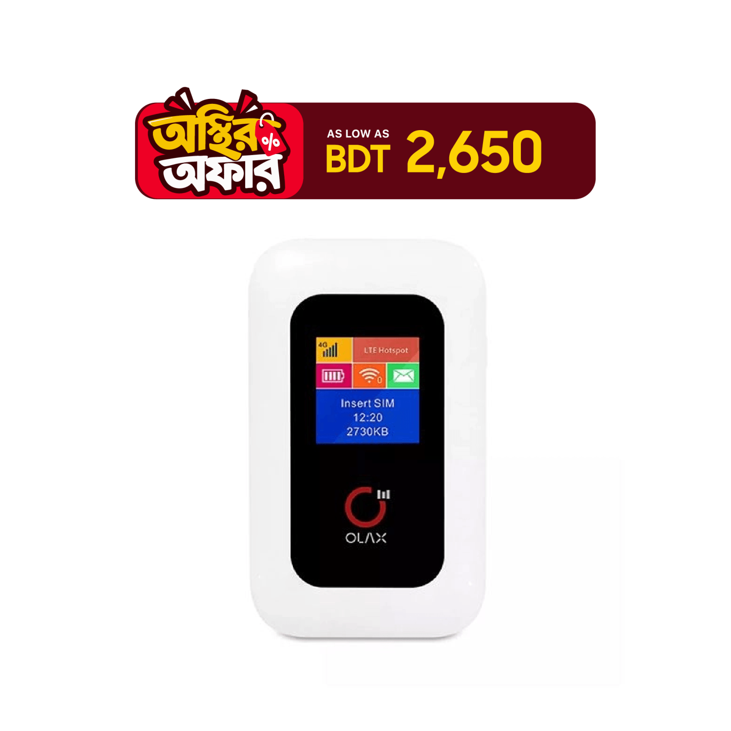 Olax 4G LTE-Advanced Mobile WiFi Hotspot MF980L
