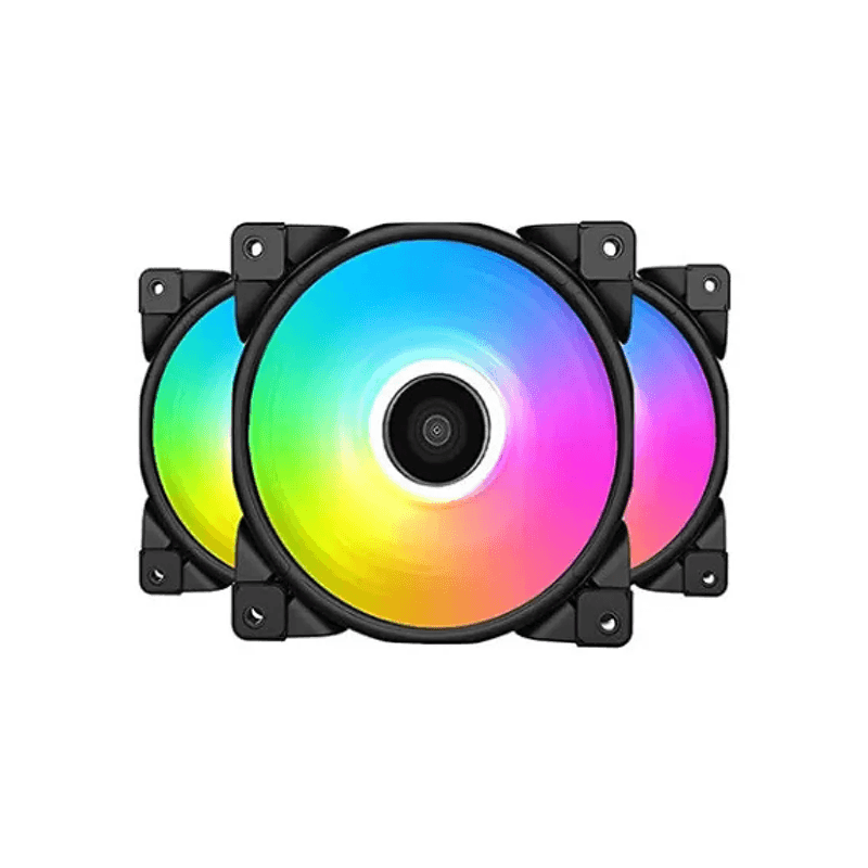 PCcooler Halo FGRB C120MM 3-in-1 RGB Casing Cooling Fan