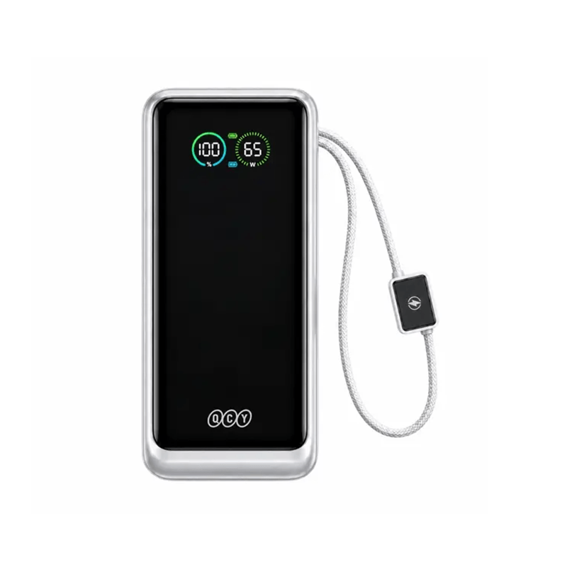 QCY HyperCharge PB20E 65W TFT Digital Display Power Bank - 20000mAh