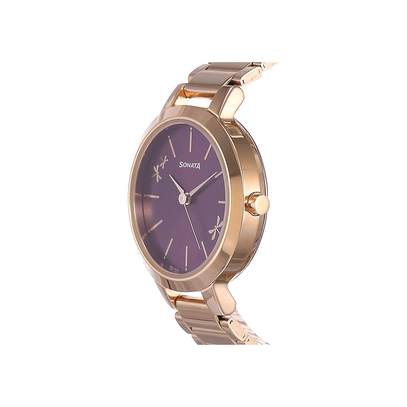 Sonata Play 8141WM02 Analog Stainless Steel Strap Women's Watch