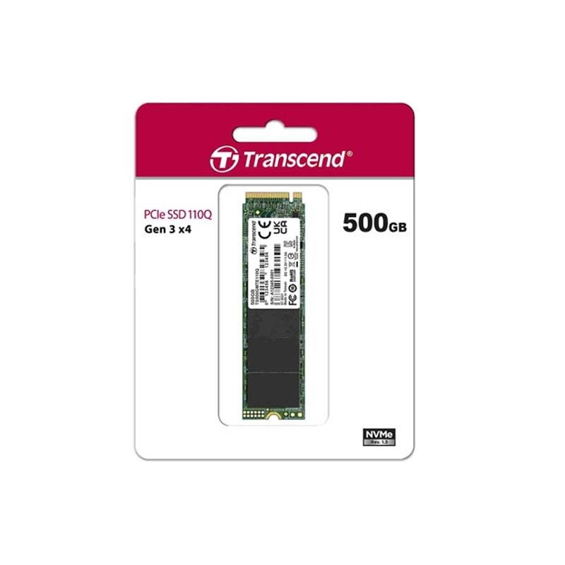 Transcend 110Q 500GB M.2 2280 PCIe NVMe Gen3x4 Internal SSD