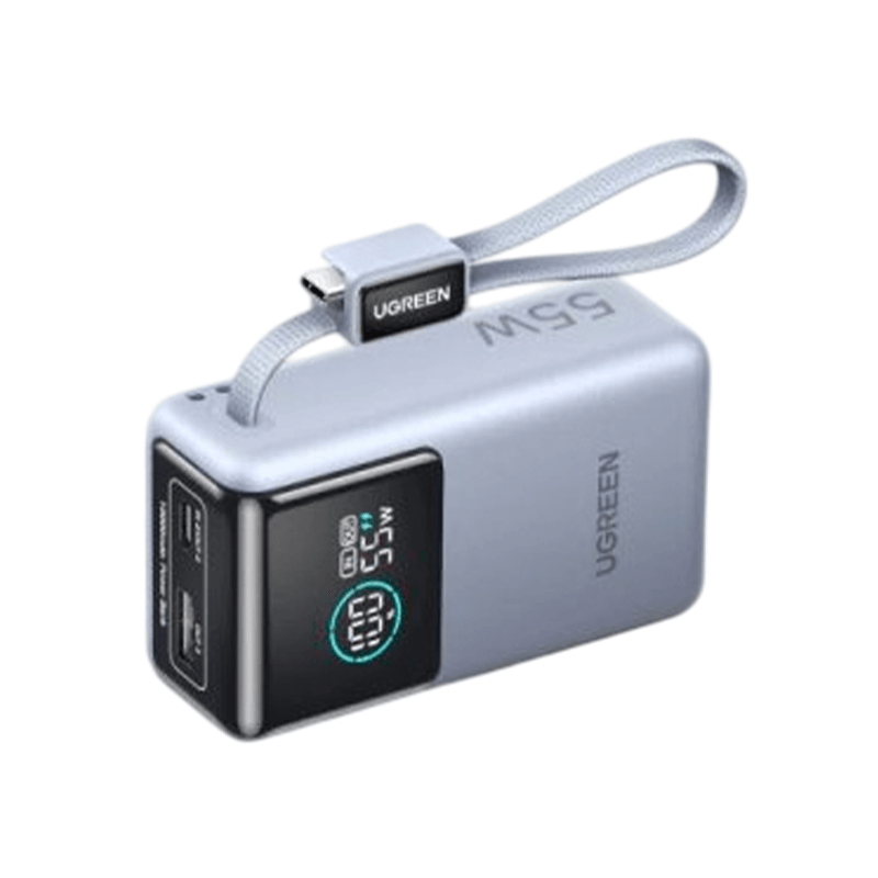 UGREEN Nexode PB727 55W Power Bank with Built in Cable - 10000mAh