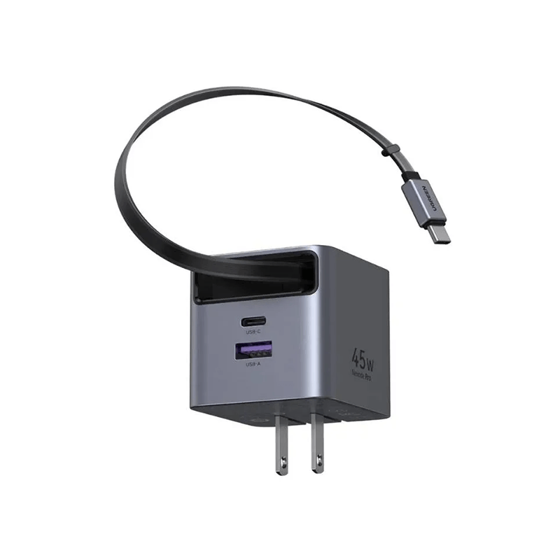 UGREEN X614 65823 GaN Charger Adapter with Retractable Cable - 45W