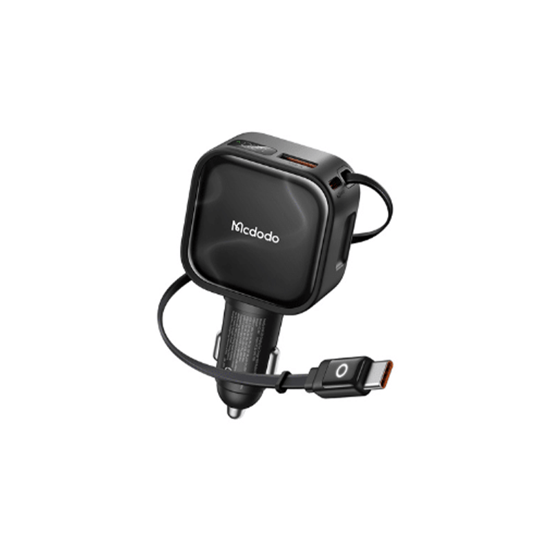 Mcdodo CC-8670 FreeGo Pro LED Display Car Charger with Retractable Cable - 93W