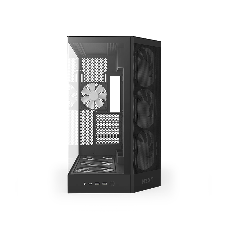 NZXT H9 Flow RGB+ Dual-Chamber Mid Tower Airflow Casing