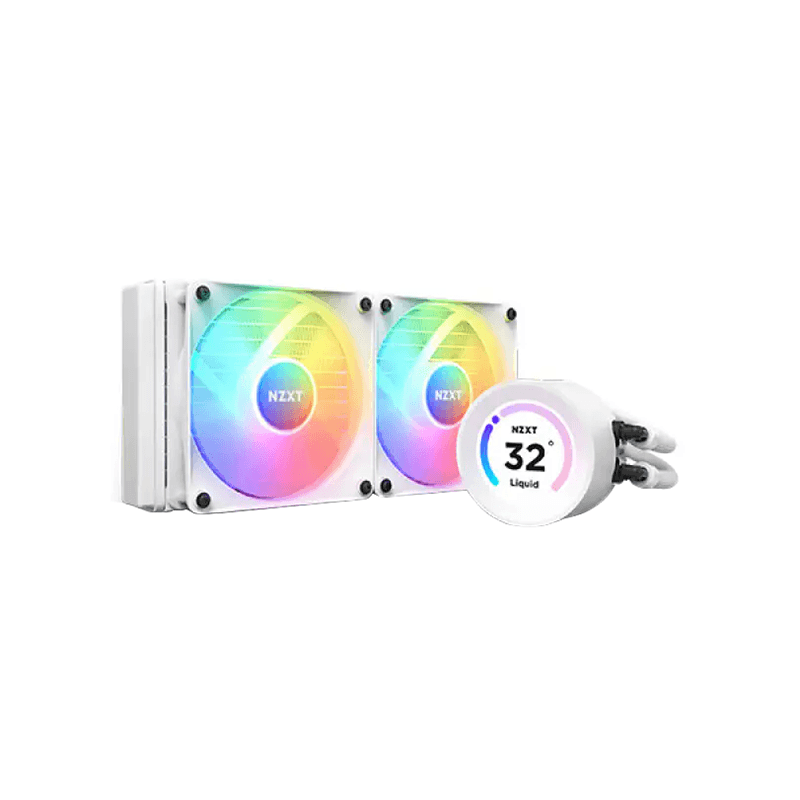NZXT Kraken Elite 240 120mm RGB AIO Liquid CPU Cooler with Display