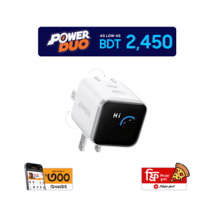 Anker Nano A121D Smart Display GaN Fast Charger - 45W
