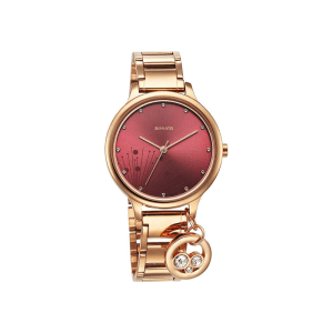 Sonata Blush Quartz 87050WM07 Analog Stainless Steel Strap Women's Watch