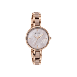 Sonata Quartz 87064KD02 Analog Stainless Steel Strap Women’s Watch