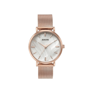 Sonata Quartz 87067WM01 Analog Stainless Steel Strap Women's Watch