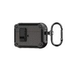 Carbon Fiber Pattern Protective Case with Magnetic Switch for Airpods Pro 2