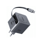 UGREEN Nexode Pro X614 65822 GaN Fast Charger Adapter With Retractable Cable - 45W