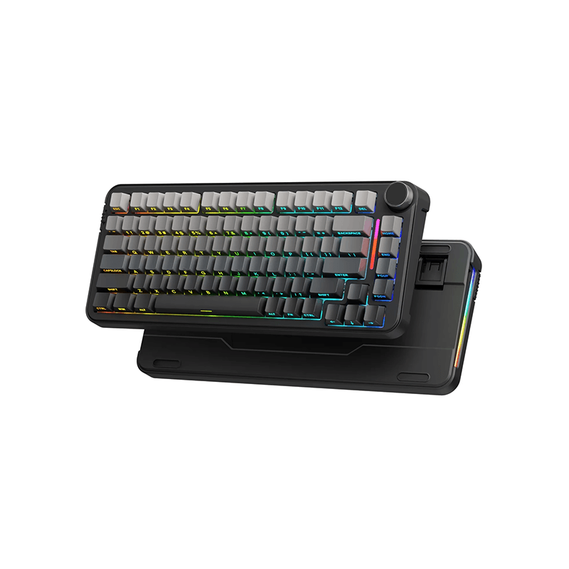 Keyboard Color Gradient EWEADN T75 Tri-mode Wireless Mechanical Keyboard